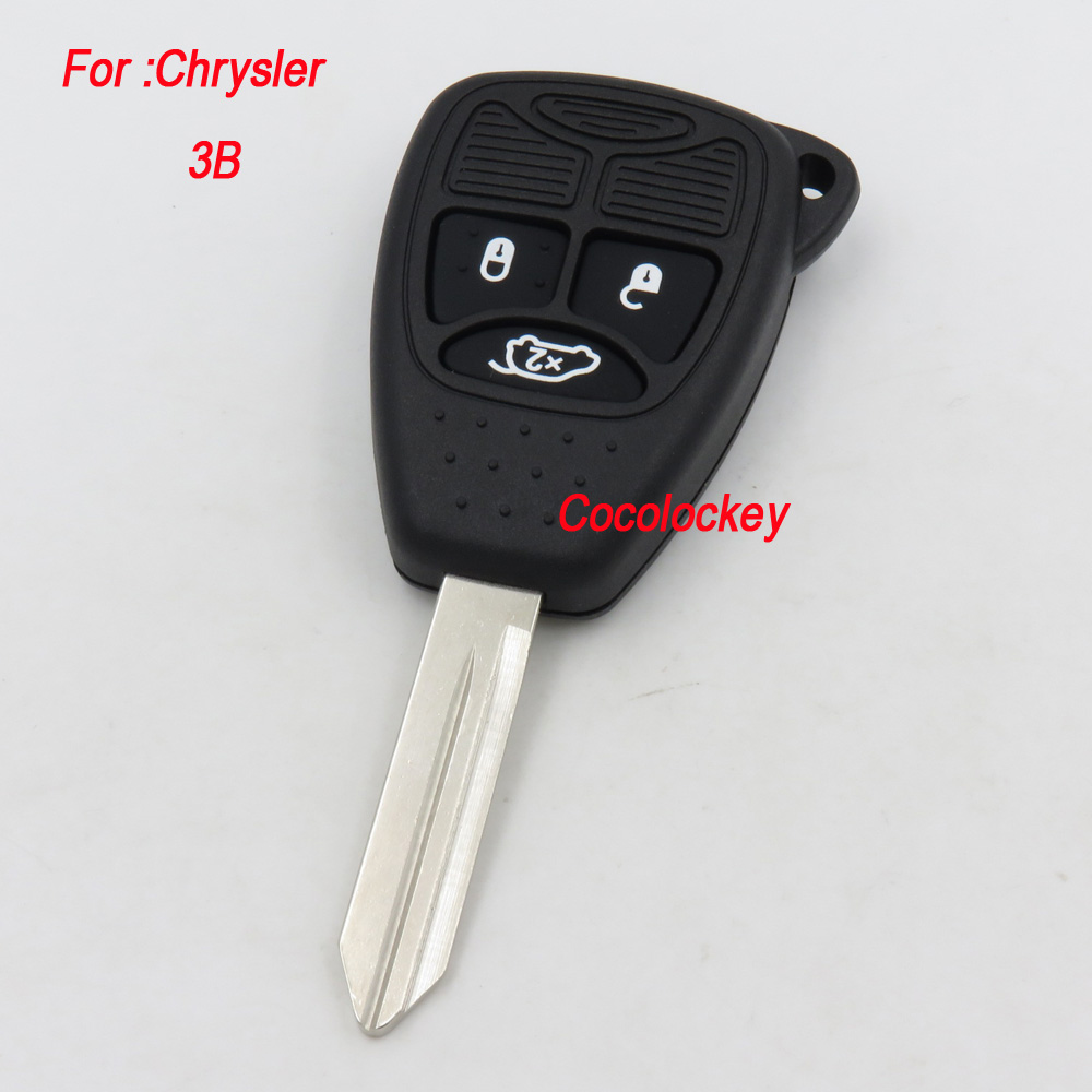 Cocolockey 1pcs / lot ũ̽   300C 3 ư  Ű FOB ̽   ο  Ƶ  ̵/Cocolockey 1pcs/lot New Design Uncut blade For Chrysler Jeep Dod